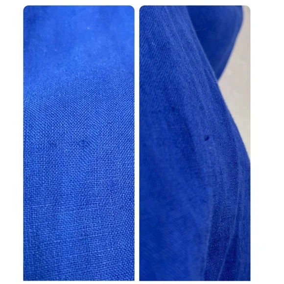 Anthropologie The Somerset Pull-On Pants: Linen Edition in Cobalt Blue Size MT - Picture 15 of 16